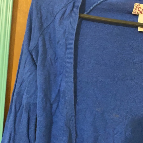 Blue cardigan sweater - Picture 3 of 7